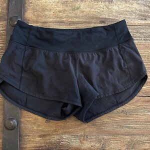 Lululemon Speed Up 2.5” Black Women's Athletic Shorts